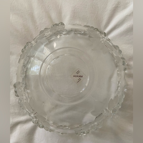 walther crystal mikasa west germany carmen '80's heavy serving bowl - Picture 11 of 16